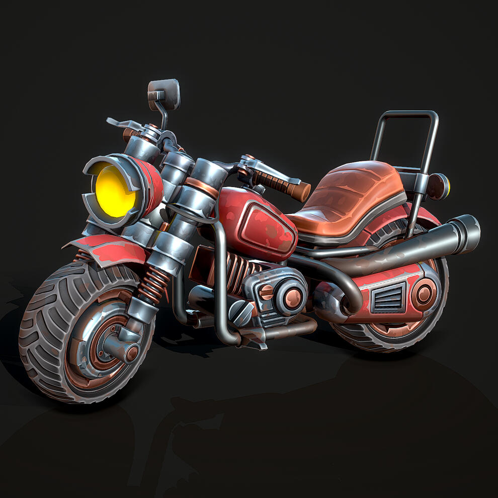 Stylized Motorcycle