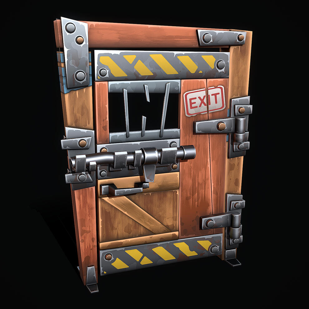 Stylized Shelter Door