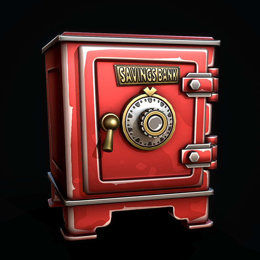 Stylized Retro Safe Stylized Retro Safe