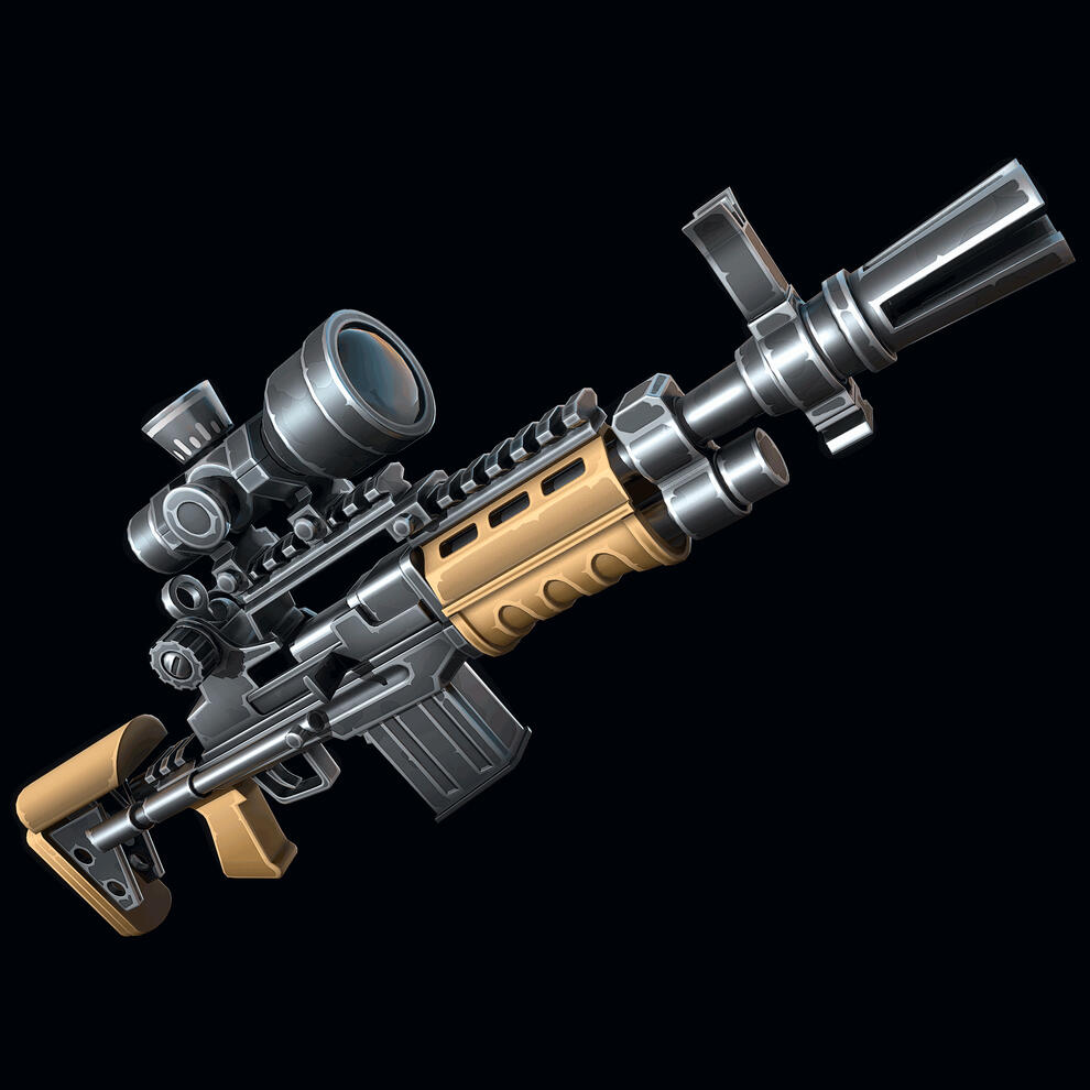 Stylized Automatic Rifle Stylized Automatic Rifle