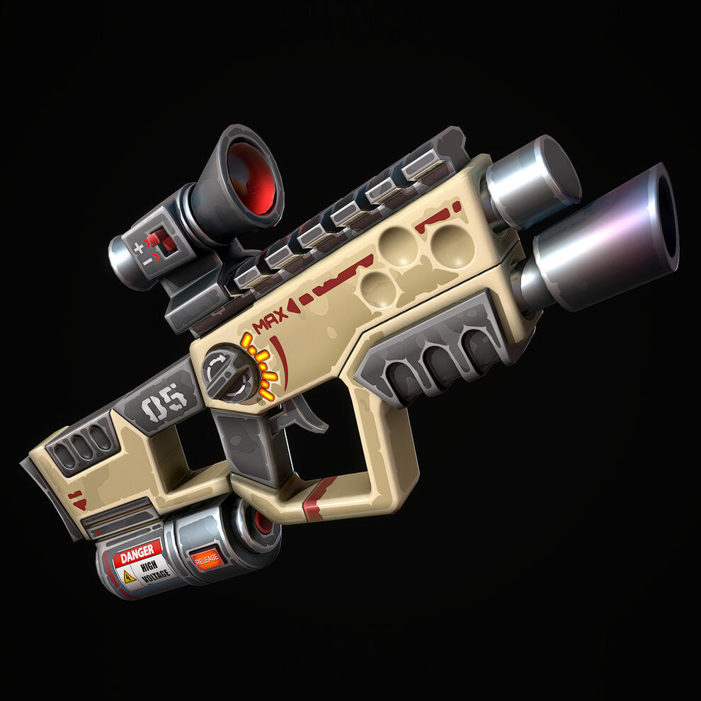 Stylized Laser SMG