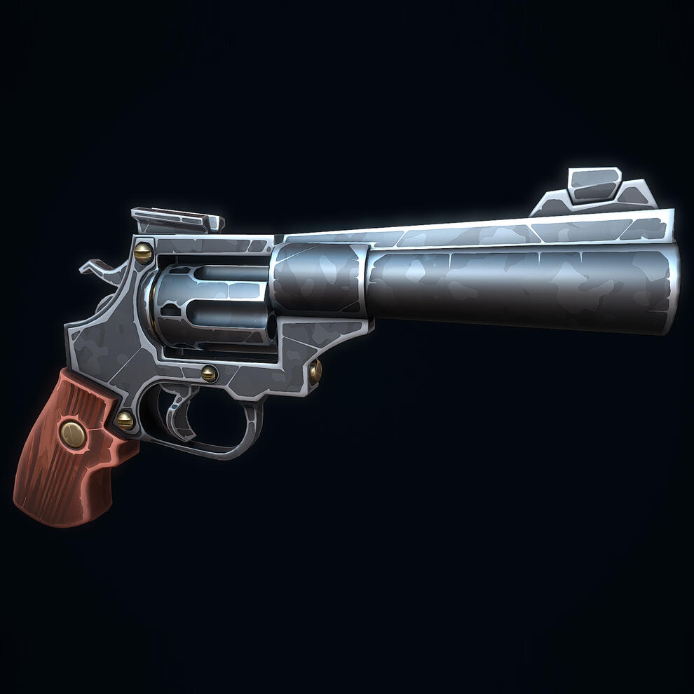 Stylized Magnum Revolver