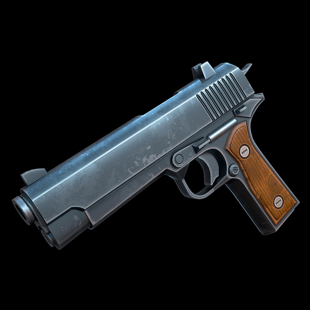 Stylized Classic Handgun Stylized Classic Handgun