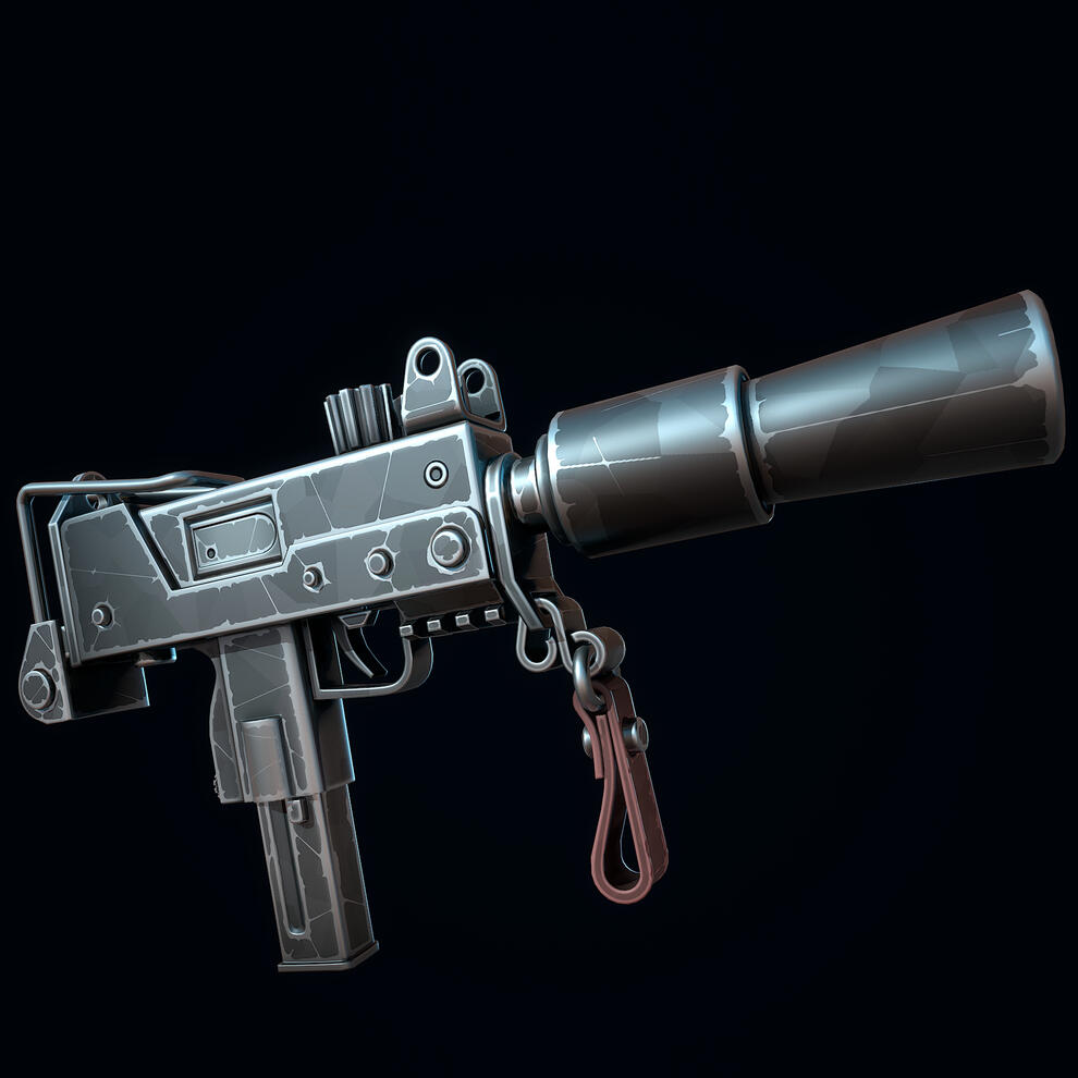Stylized Compact SMG