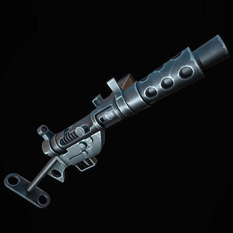 Stylized Vintage SMG