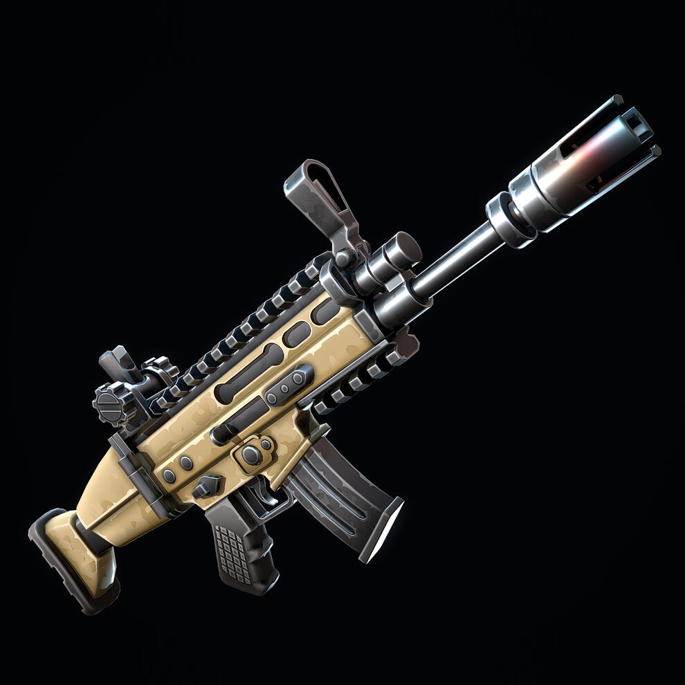 Stylized Modern Assault Rifle Stylized Modern Assault Rifle