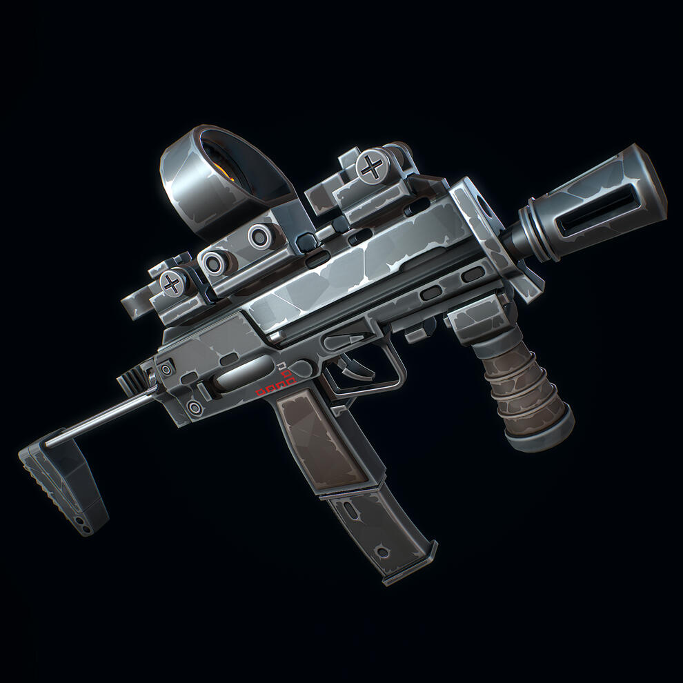 Stylized Tactical Submachine Gun
