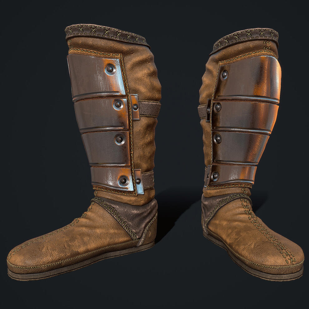 Armored Leather Boots