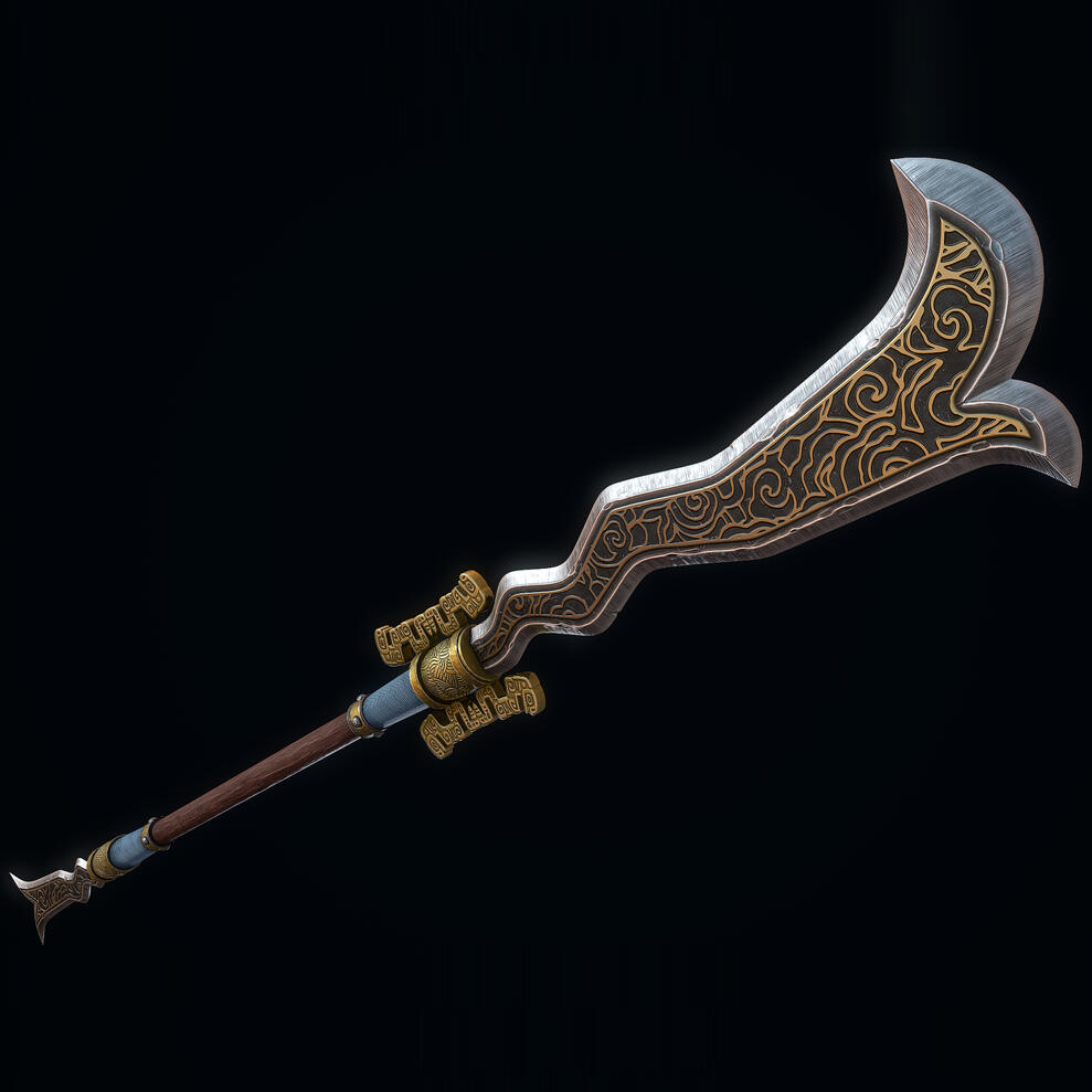 Double Edged Serpent Spear