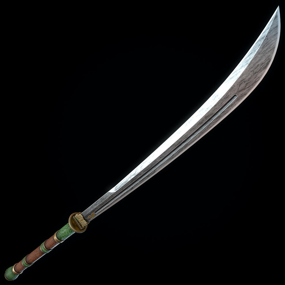 Jade Curved Sword