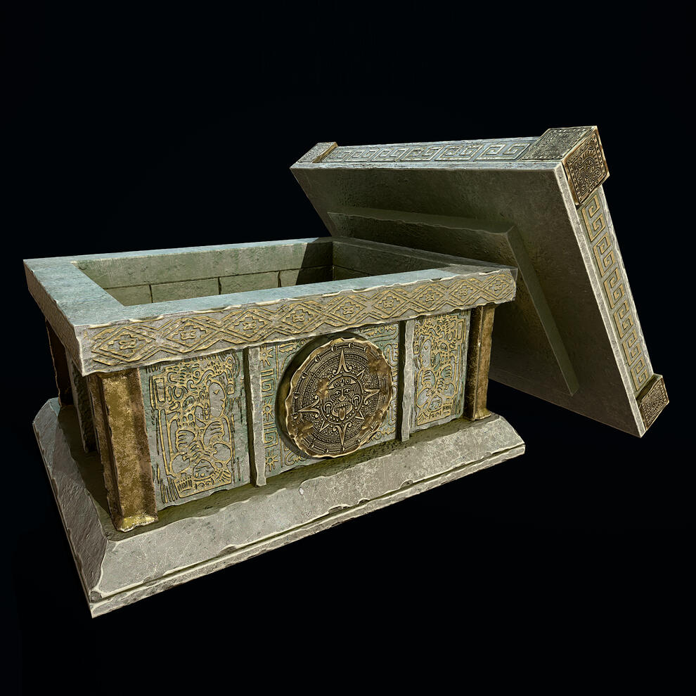 Aztec Stone Chest