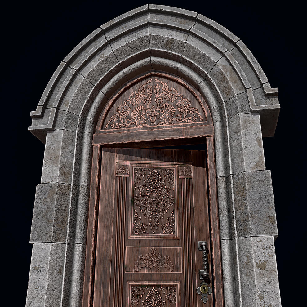 Medieval Wooden Door