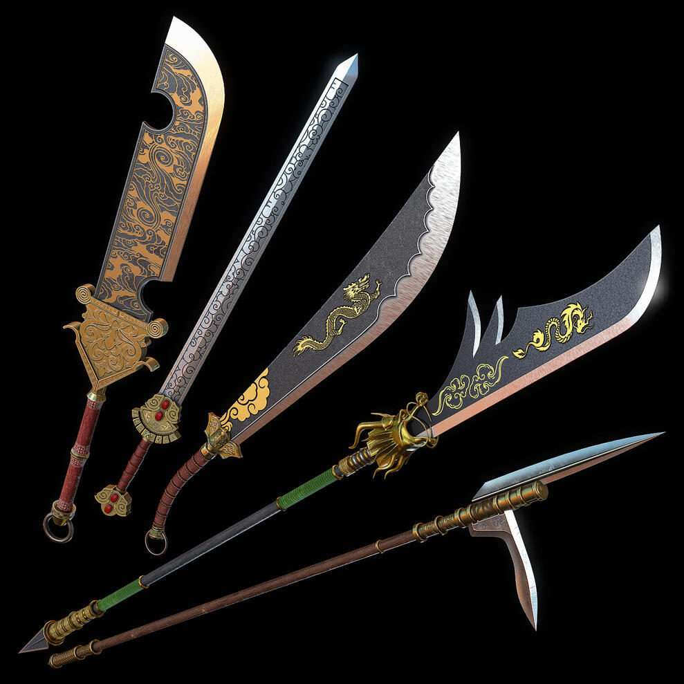 Second Collection of Ancient Chinese melee weapons Second Collection of Ancient Chinese melee weapons