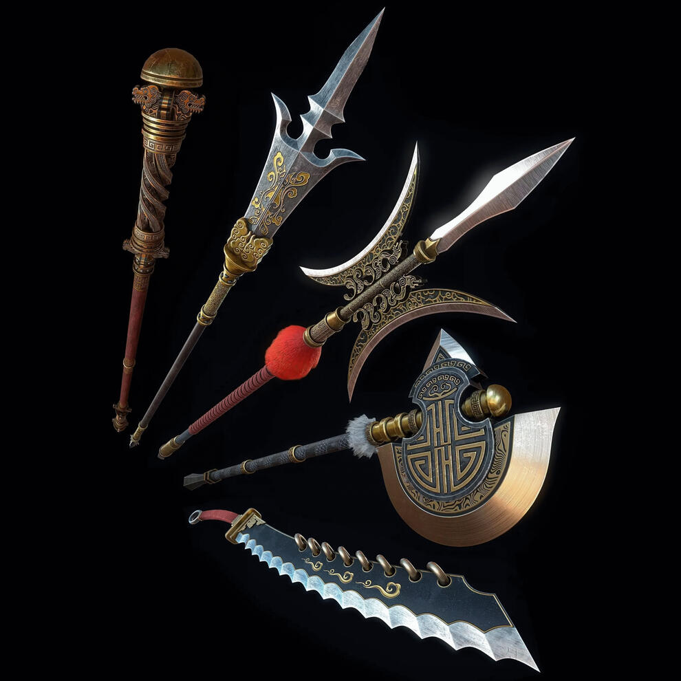 Third Collection of Ancient Chinese melee weapons Third Collection of Ancient Chinese melee weapons