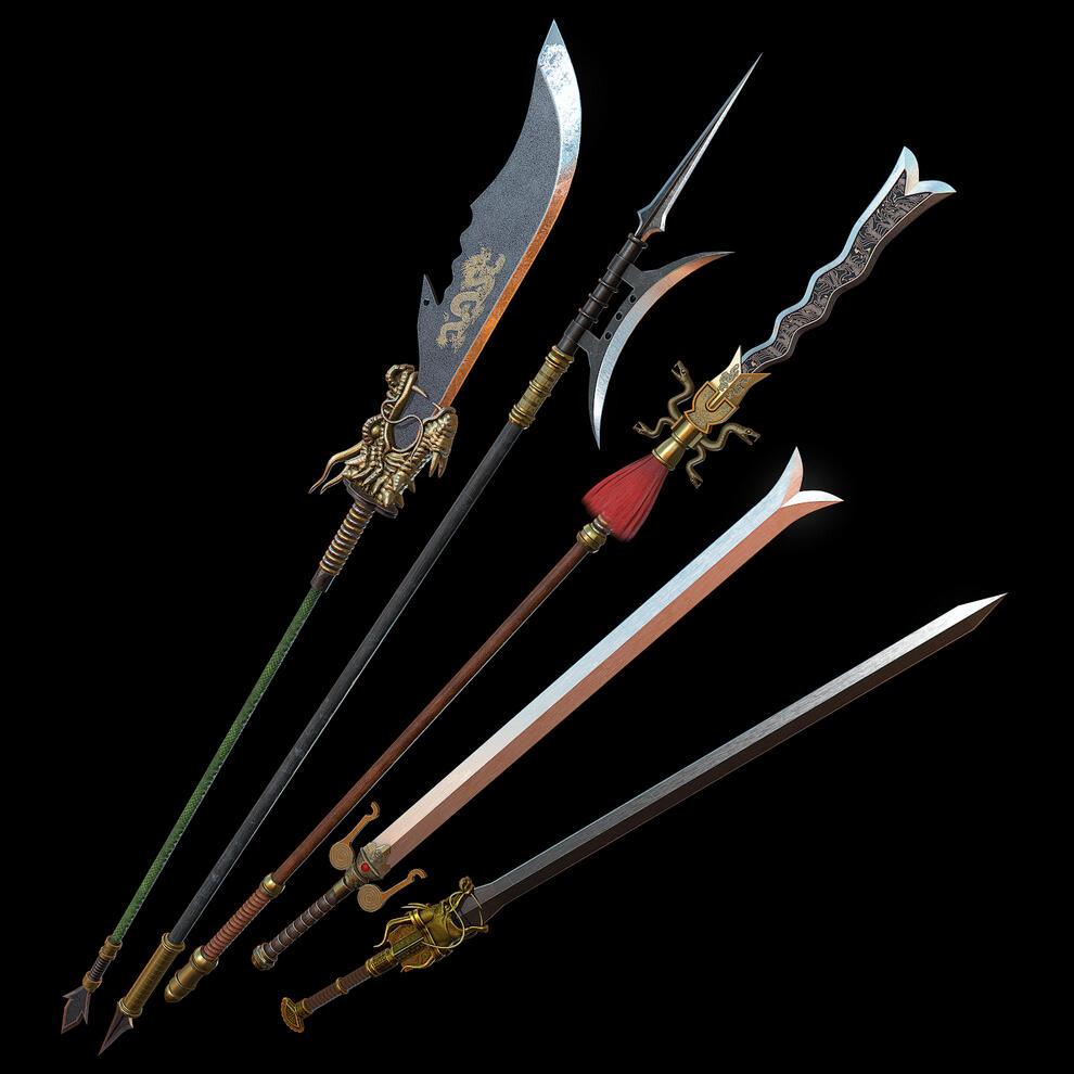 Collection of Ancient Chinese melee weapons